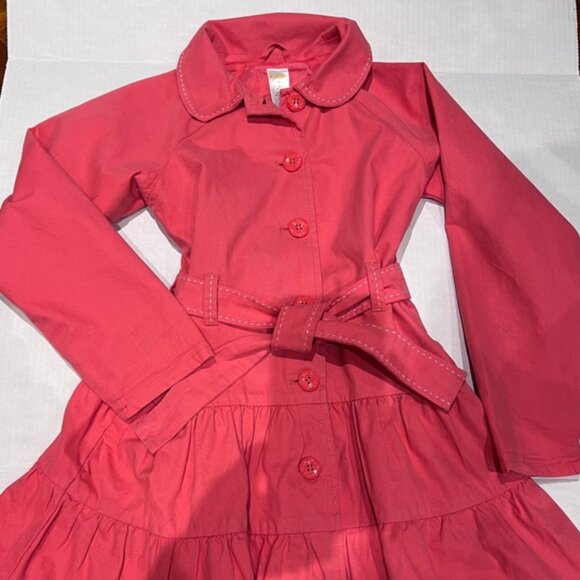 Gymboree Girls trench coat Jacket Size Medium ( 8-10 years old) - Picture 3 of 11